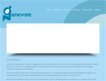 Tablet Screenshot of gamewareeurope.com